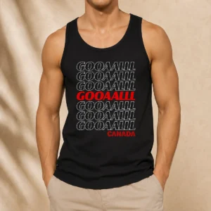 Premium Gooooalll Canada Soccer Fan Apparel For Game Day Tank Top
