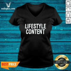 Hot Lifestyle Content V-Neck Shirt