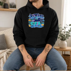 Official Kittens Of The Sea Typography Hoodie