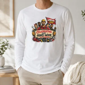 Happy Original Labour Day Celebration For Proud Workers Long Sleeve Shirt