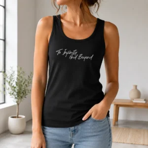 Original To Infinity And Beyond Tank Top in white, lightweight and sleeveless casual wear
