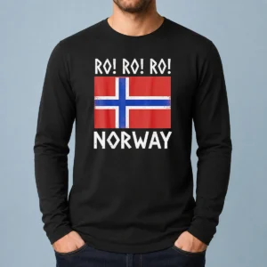 Happy Nice Ro Ro Ro Norway Round Of 16 FIFA World Cup 2026 Vintage Flag Long Sleeve Shirt