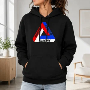 Nice New York Rangers Rangers NHL Team Logo Hoodie in navy blue with front team logo print