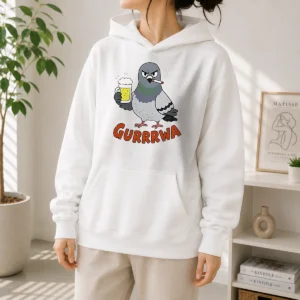 Official Angry Pigeon With Beer And Cigarette Hoodie