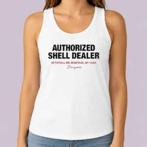Hot Duryea'S Authorized Shell Dealer Sign 66 Tuthill Road Montauk New York Tank Top