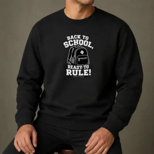 Premium Back To School Ready To Rule Silhouette Sweater
