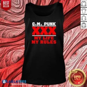 Premium Hot Straight Edge Hardcore CM Punk XXX My Life My Rules Tank Top