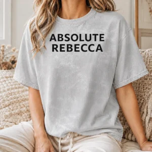 Official Absolute Rebecca Name Personalized Washed T-Shirt