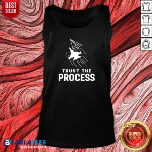 Awesome Trust The Process Fighter Jet Paper Airplane Tank Top