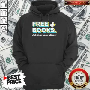 Original Bird Reading Book Free Books Ask Your Local Library Hoodie