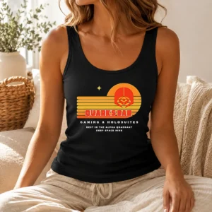 Good Quark'S Bar Gaming & Holosuites Deep Space Nine Retro Tank Top