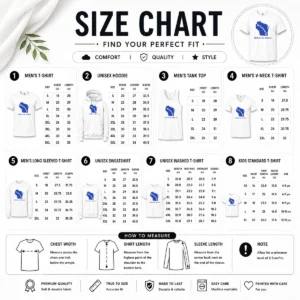 Size chart for Original Wisconsin State Milk Or Be Milked Map showing measurements in inches and cm