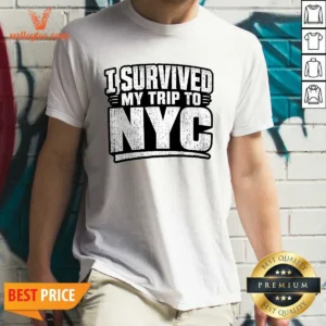 Good I Survived My Trip To NYC Silhouette Humor
