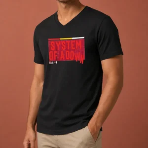Top Pretty System Of A Down Berlin Germany Olympiastadion On July 8 2026 Down Text V-Neck Shirt