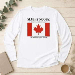Nice Slushynoobz Canada Facts Creator Fan The Beauty Of The North Long Sleeve Shirt