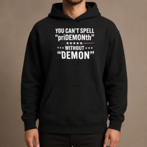 Happy Pretty You Can'T Spell Pridemonth Without Demon Hoodie