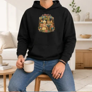 Awesome Best Grandparents Ever Vintage Hoodie