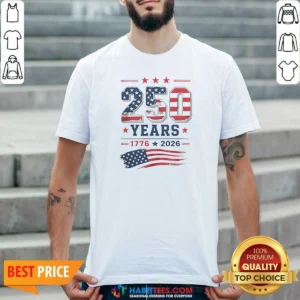 Premium 250 Years 1776 2026 USA Flag Patriotic Fourth Of July Independence Day