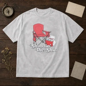 Hot Shooting The Shit Backyard BBQ Washed T-Shirt