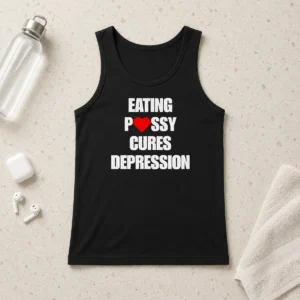 Hot Original Eating Pssy Cures Depression Tank Top