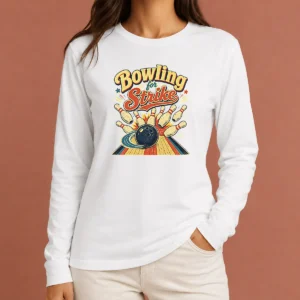 Awesome Bowling For Strike Vintage Long Sleeve Shirt
