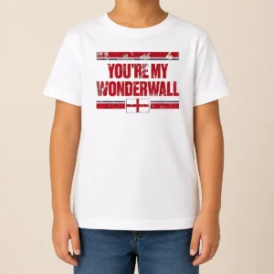 Funny You'Re My Wonderwall England Flag Oasis Kids T-Shirt