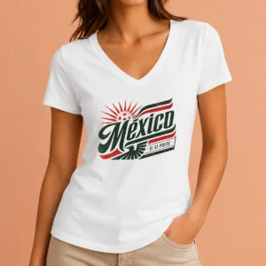 Official Mexico Soccer S Se Puede Vintage V-Neck Shirt