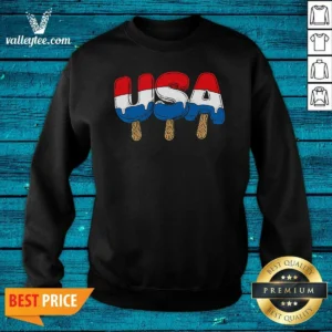 Awesome USA Popsicle Summer Celebrations Beach Party Sweatshirt
