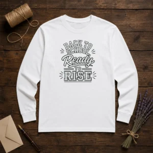 Good Back To School Ready To Rise Line Art Shirt - Image 5