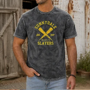Pretty Vampire Slayers Washed T-Shirt