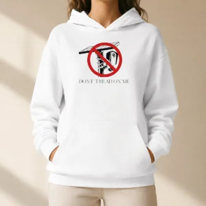 Official Surveillance Camera Solar Power Gadsden Flag DONT TREAD ON ME Libertarian Hoodie
