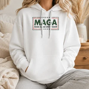Official MAGA Make Algae Grow Again Political Parody Meme Team Algae 2026 Hoodie