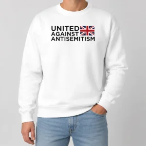 Pretty United Against Antisemitism UK Flag Anti Hate Sweater