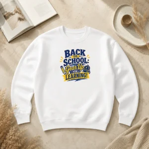 Hot Original Back To School Gear Up For Learning Retro Distressed Sweater