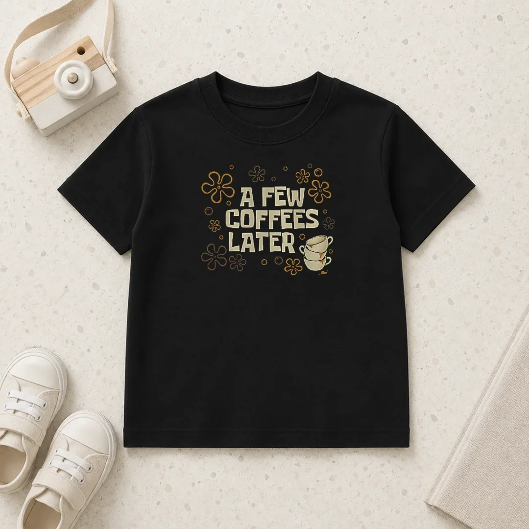 awesome-a-few-coffees-later-kids-t-shirt Awesome A Few Coffees Later Kids T-Shirt