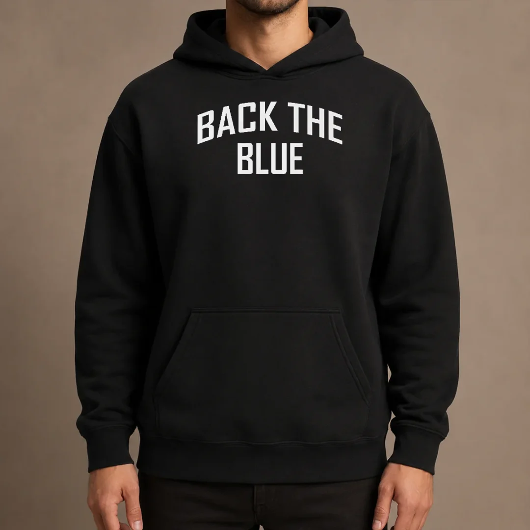 awesome-back-the-blue-police-officer-support-hoodie Awesome Back The Blue Police Officer Support Hoodie