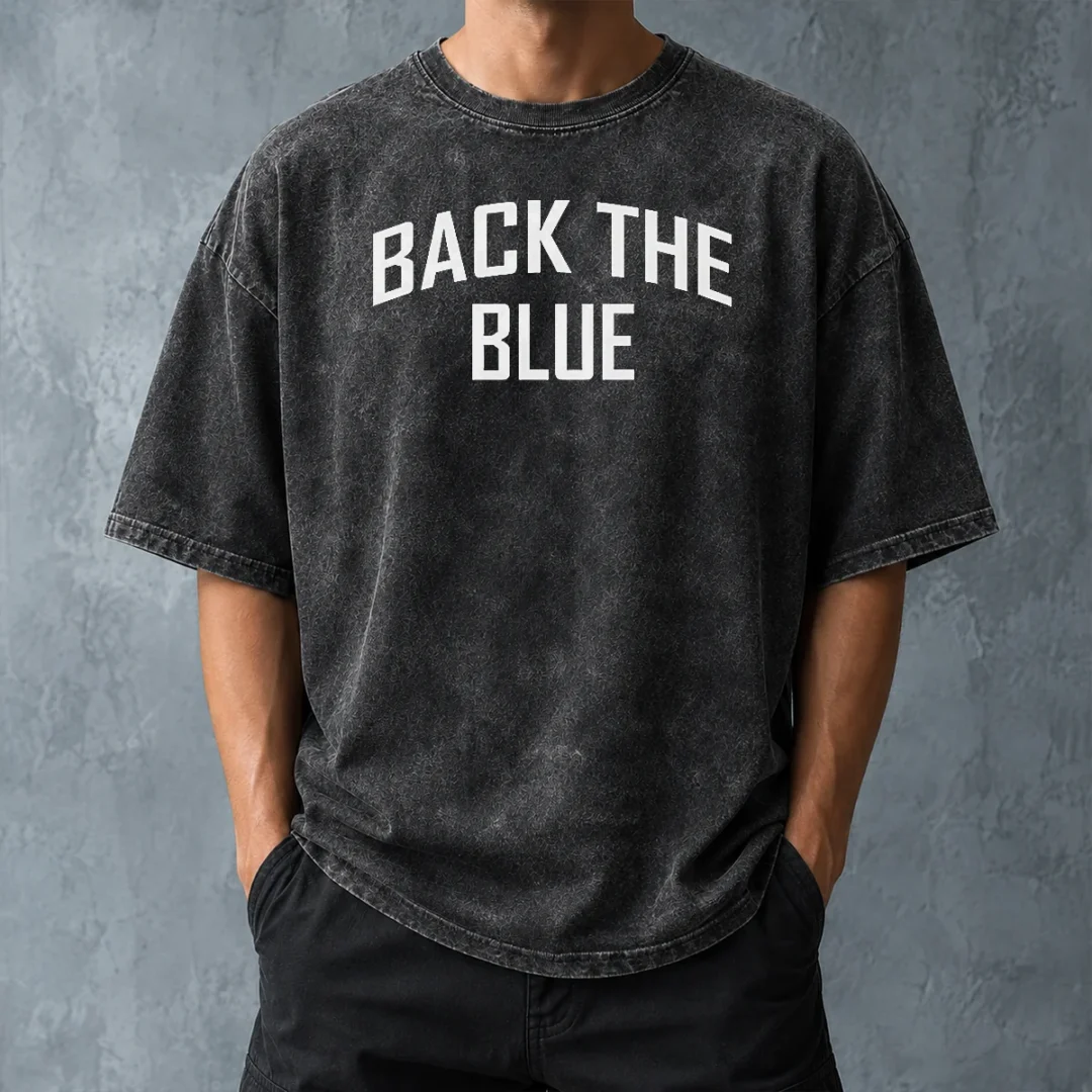 awesome-back-the-blue-police-officer-support-washed-t-shirt-washed-tshirt Awesome Back The Blue Police Officer Support Shirt - Image 8