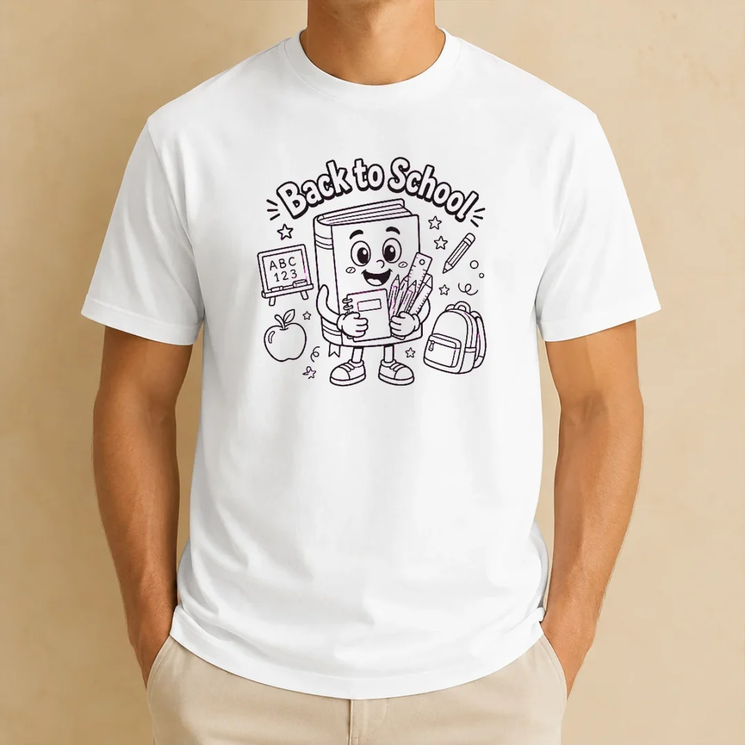 awesome-back-to-school-fun-character-line-art-t-shirt-1 Awesome Back To School Fun Character Line Art