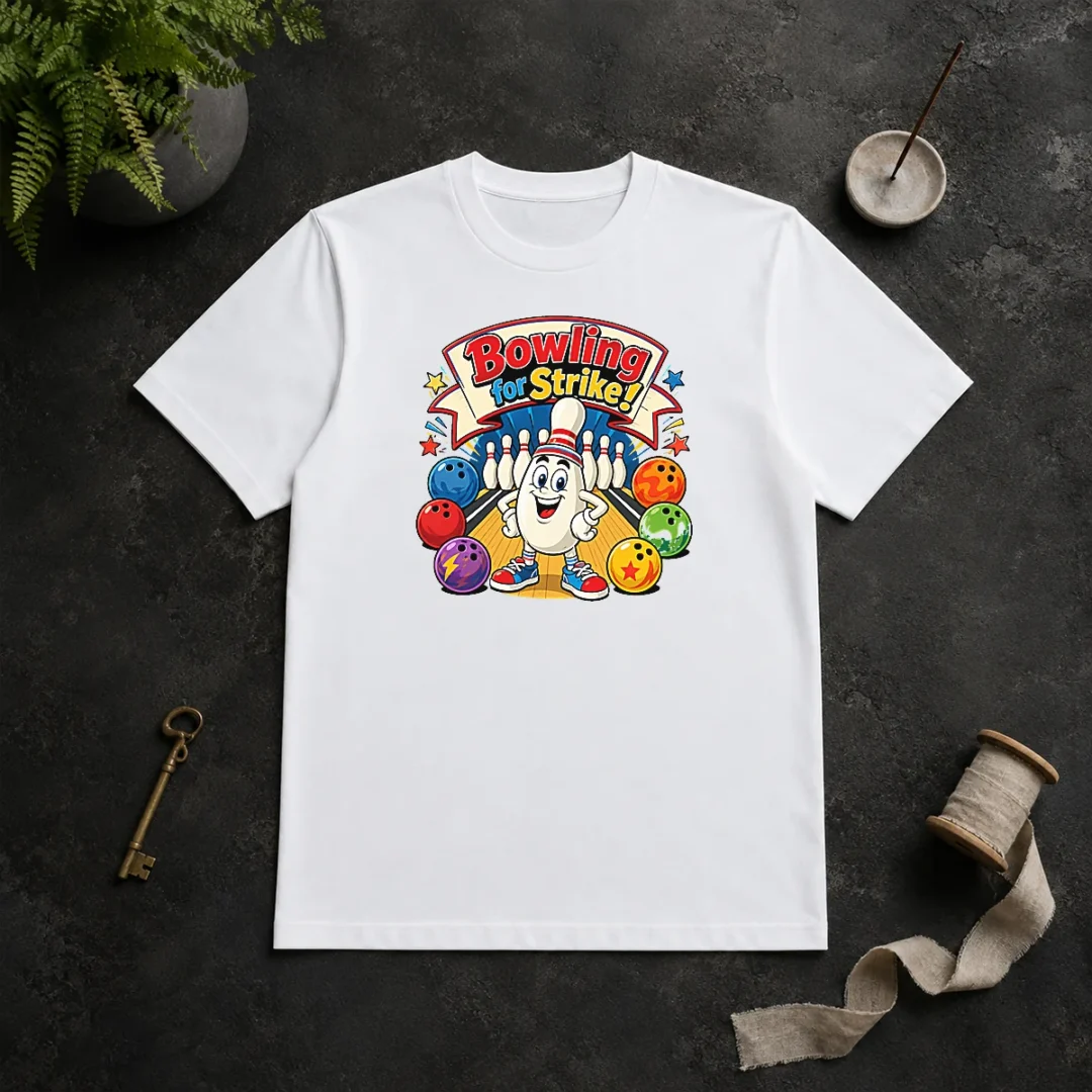 Awesome Bowling For Strike Cartoon t shirt Awesome Bowling For Strike Cartoon
