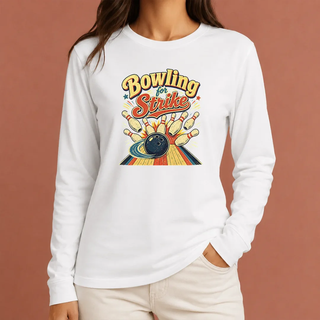 awesome-bowling-for-strike-vintage-long-sleeve-shirt Awesome Bowling For Strike Vintage Long Sleeve Shirt