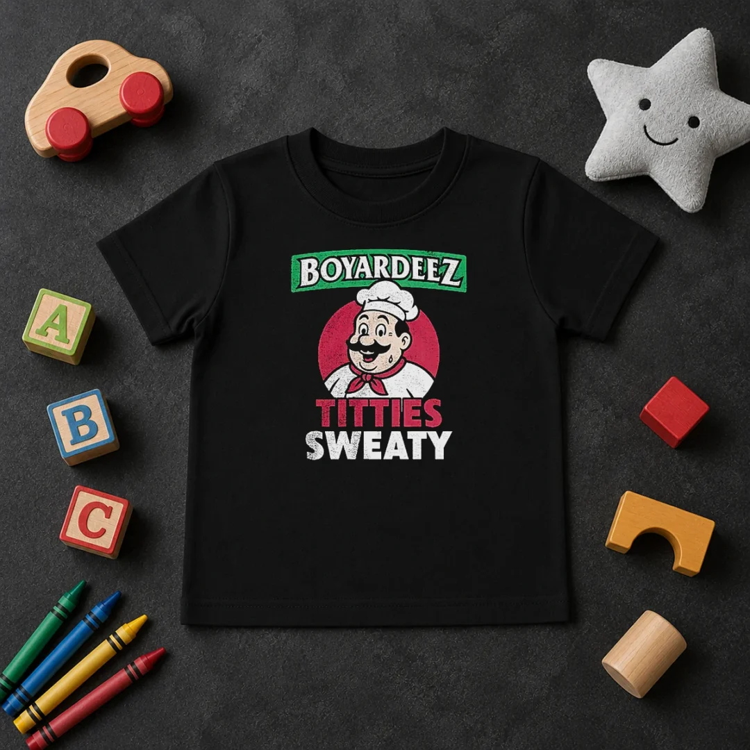 Awesome Boyardeez Titties Sweaty Kids T Shirt Awesome Boyardeez Titties Sweaty Kids T-Shirt