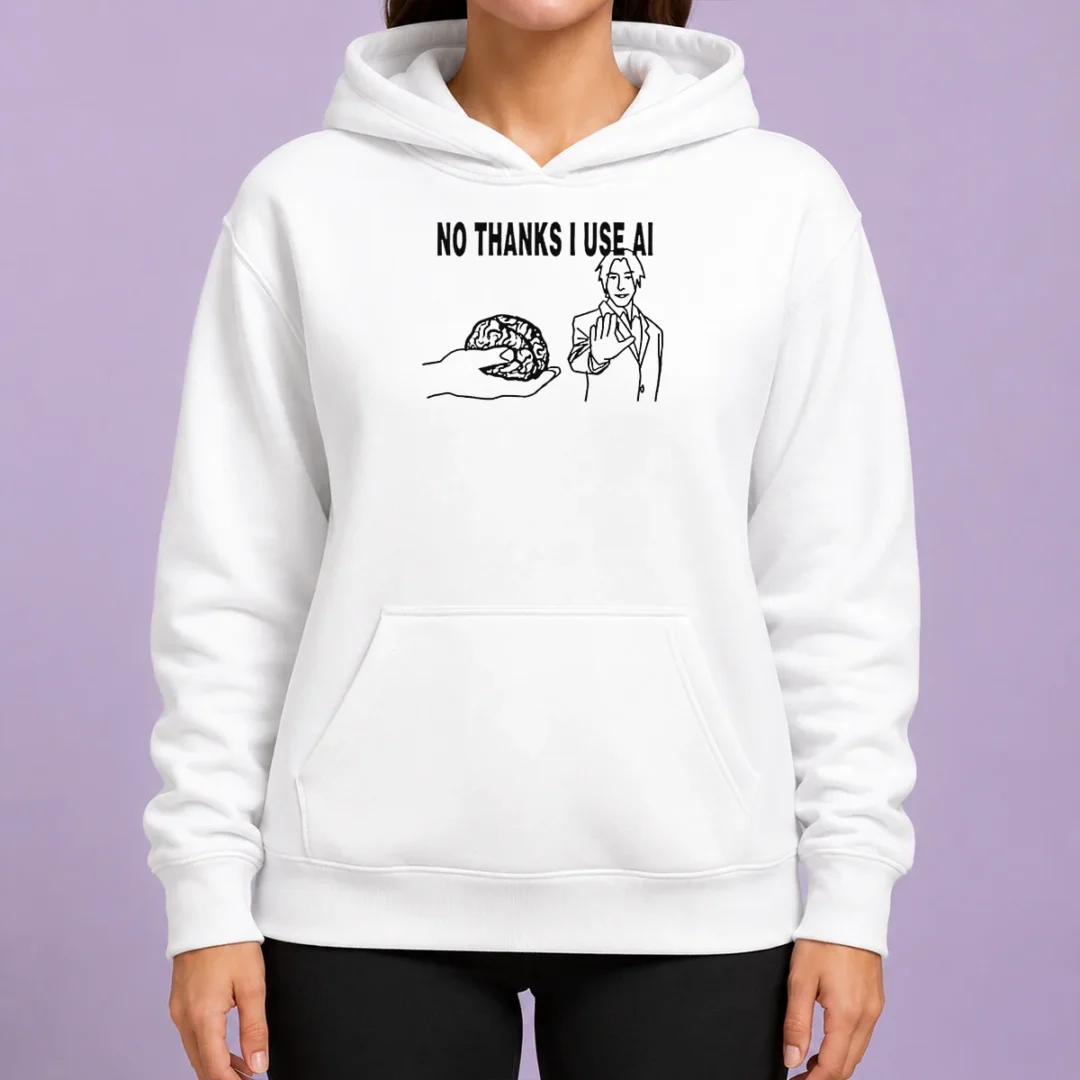 awesome-brain-no-thanks-i-use-ai-hoodie Awesome Brain No Thanks I Use AI Hoodie