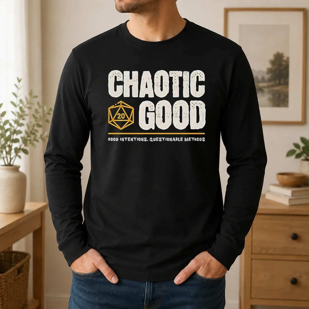 Awesome Chaotic Good Good Intentions Questionable Methods Long Sleeve Shirt Awesome Chaotic Good Good Intentions Questionable Methods Long Sleeve Shirt