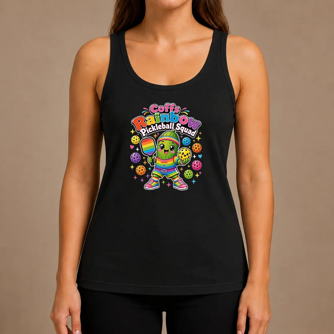 awesome-coffs-rainbow-pickleball-squad-kawaii-tank-top Awesome Coffs Rainbow Pickleball Squad Kawaii Tank Top
