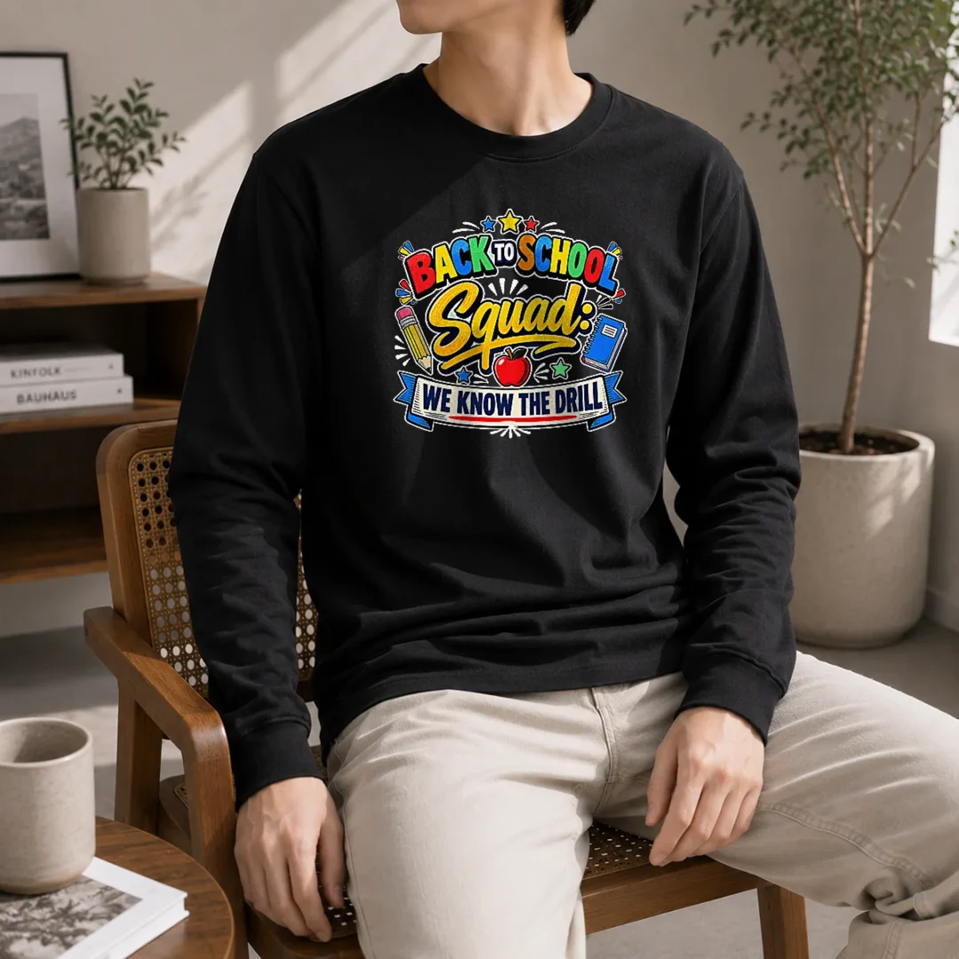 awesome-cute-cartoon-back-to-school-squad-student-long-sleeve-shirt Awesome Cute Cartoon Back To School Squad Student Long Sleeve Shirt