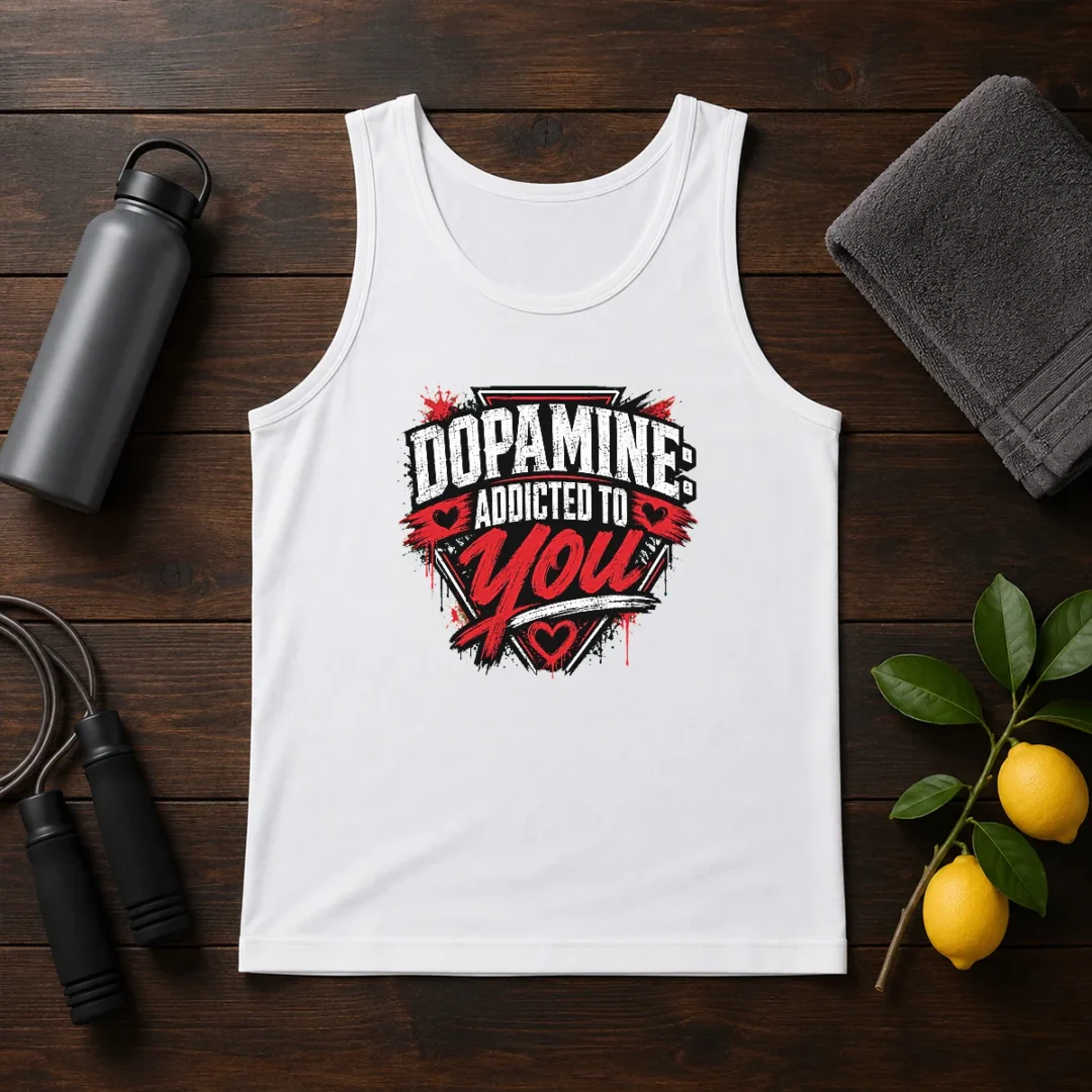 awesome-dopamine-addicted-to-you-streetwear-typography-tank-top Awesome Dopamine Addicted To You Streetwear Typography Tank Top