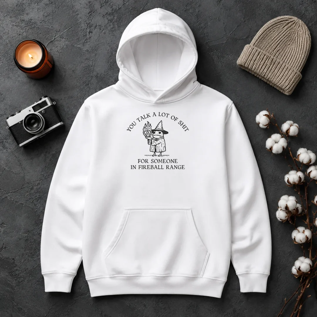 Awesome Dungeon Frog Wizard You Talk A Lot Of Shit For Someone In Fireball Range Hoodie Awesome Dungeon Frog Wizard You Talk A Lot Of Shit For Someone In Fireball Range Hoodie