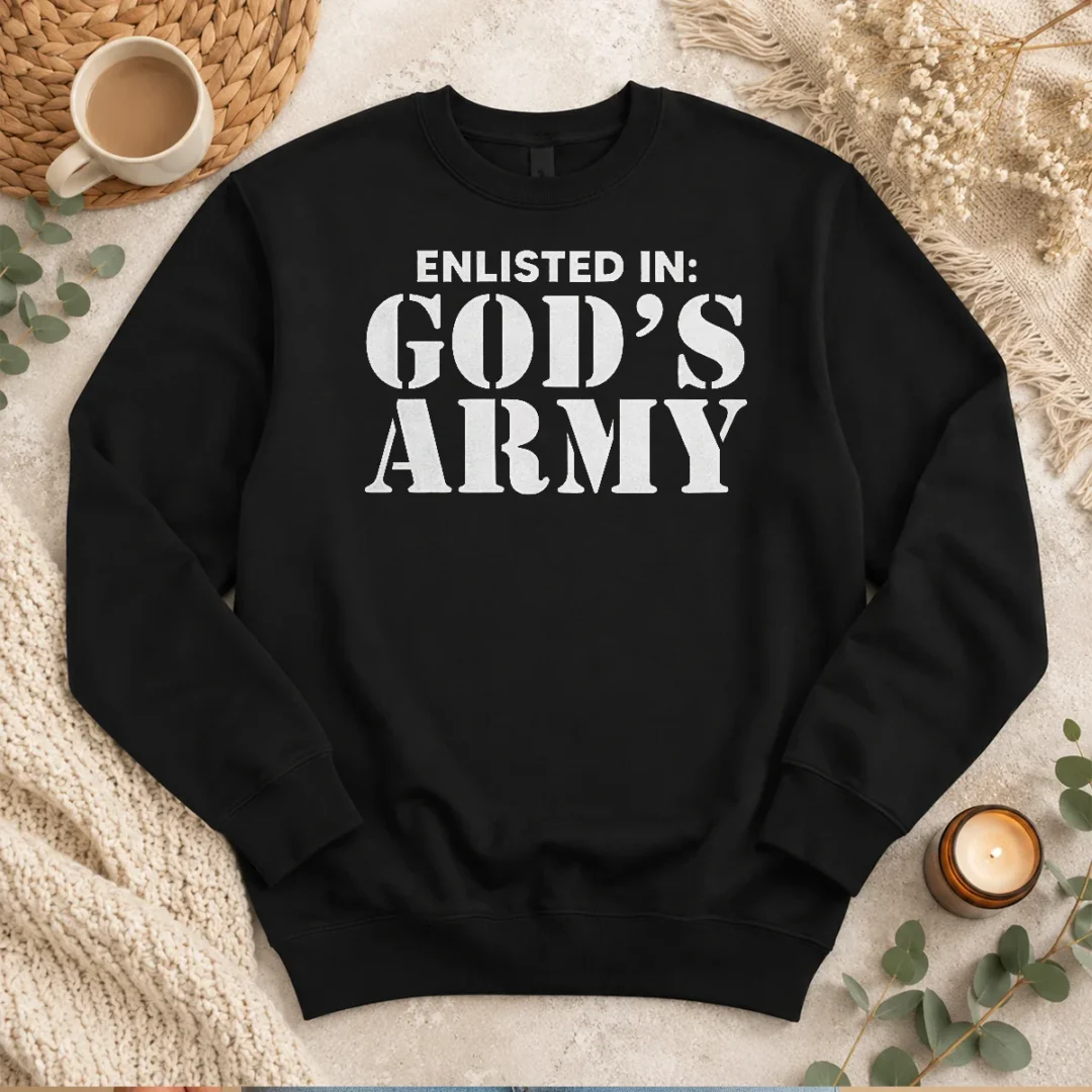 awesome-enlisted-in-god-s-army-sweater Awesome Enlisted In God'S Army Sweater