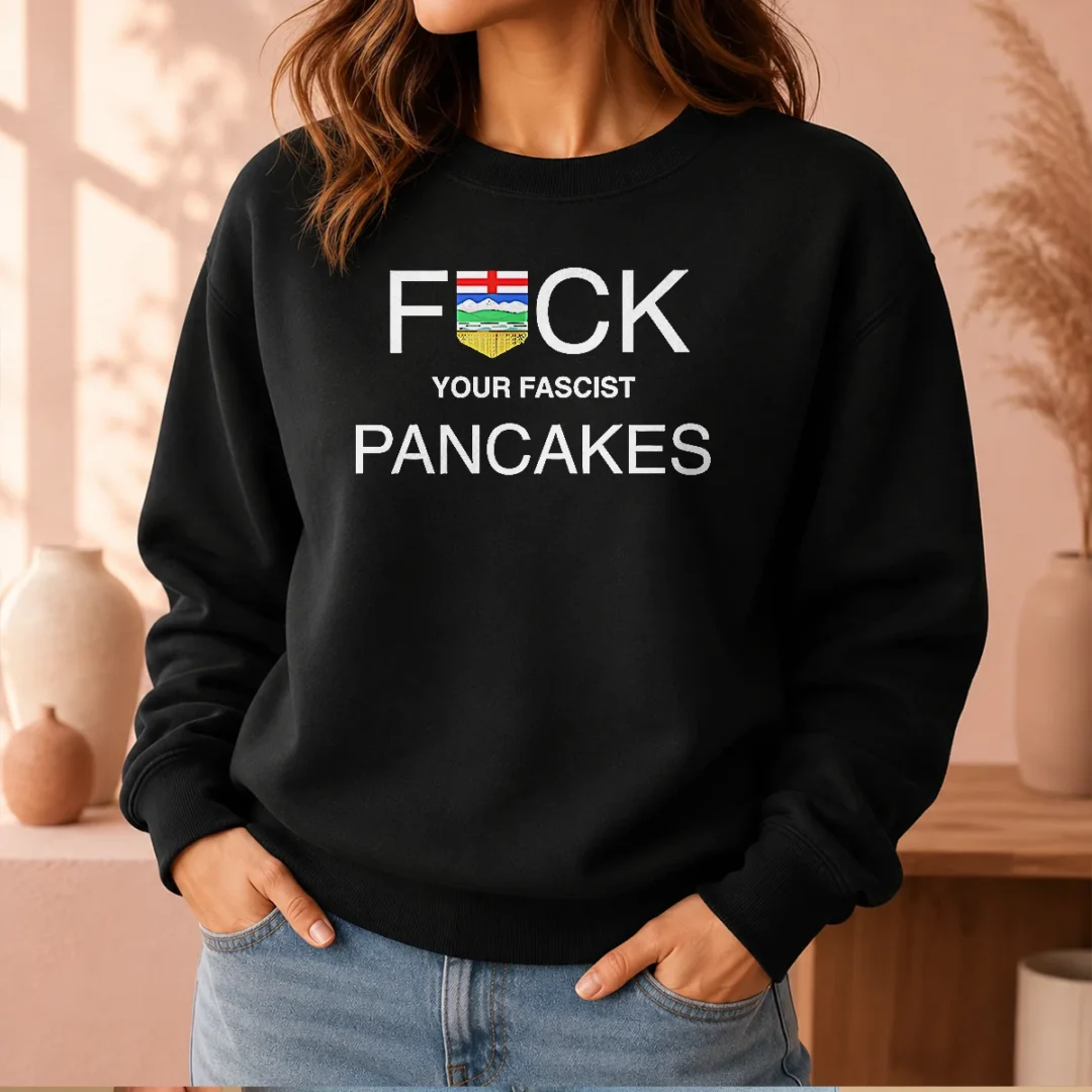 awesome-fck-your-fascist-pancakes-alberta-flag-sweater-2 Awesome Fck Your Fascist Pancakes Alberta Flag Sweater