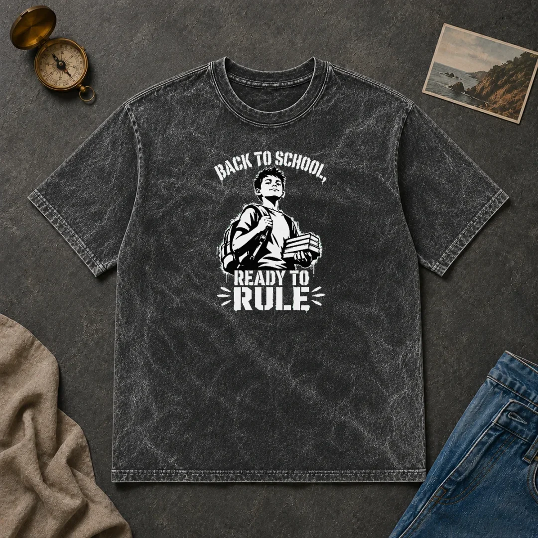 Awesome Funny Pretty Back To School Stencil For Proud Students Washed T Shirt Awesome Funny Pretty Back To School Stencil For Proud Students Washed T-Shirt